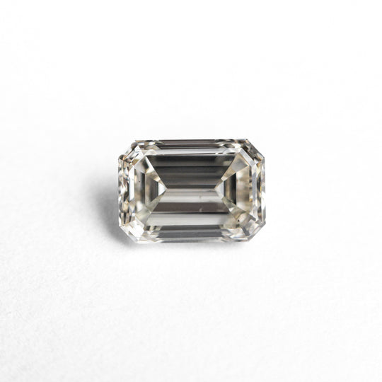 Light Champagne Step Cut Diamond - 0.91ct Cut Corner Rectangle