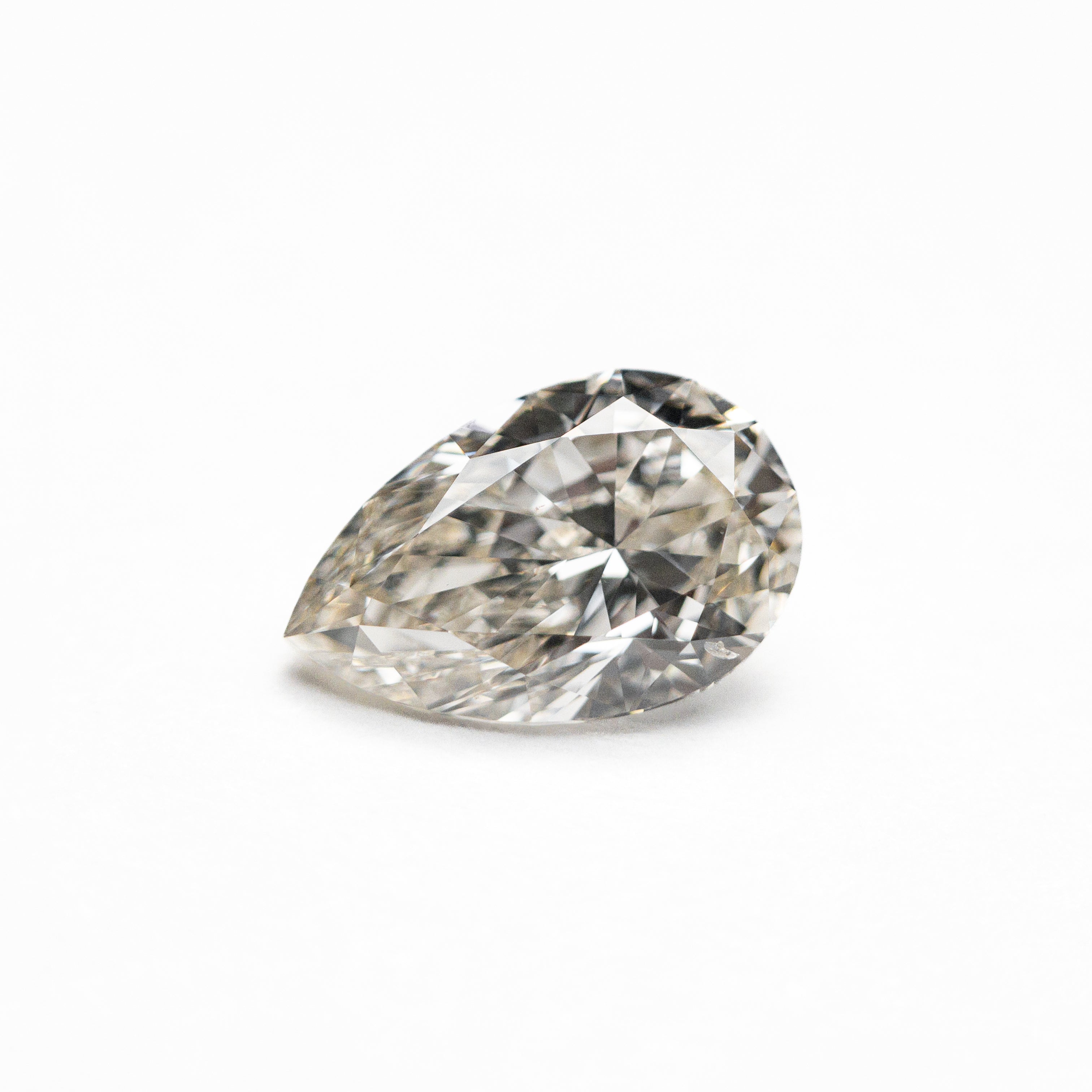 Light Champagne Brilliant Diamond - 0.91ct Pear