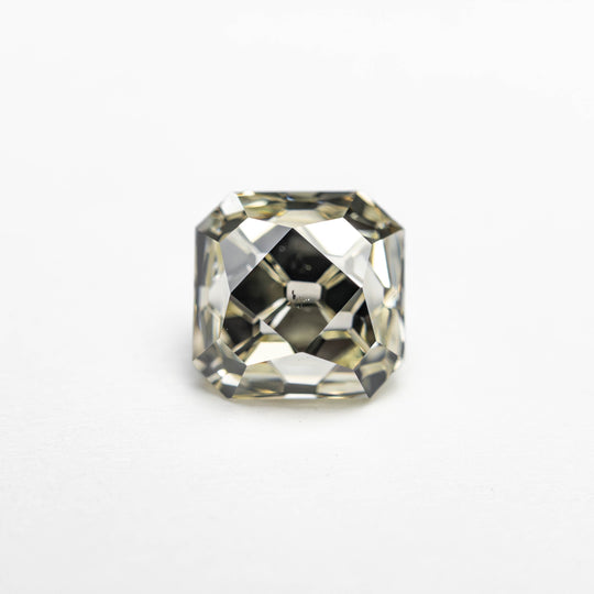 White Modern Antique French Cut Diamond - 1.53ct Cut Corner Square