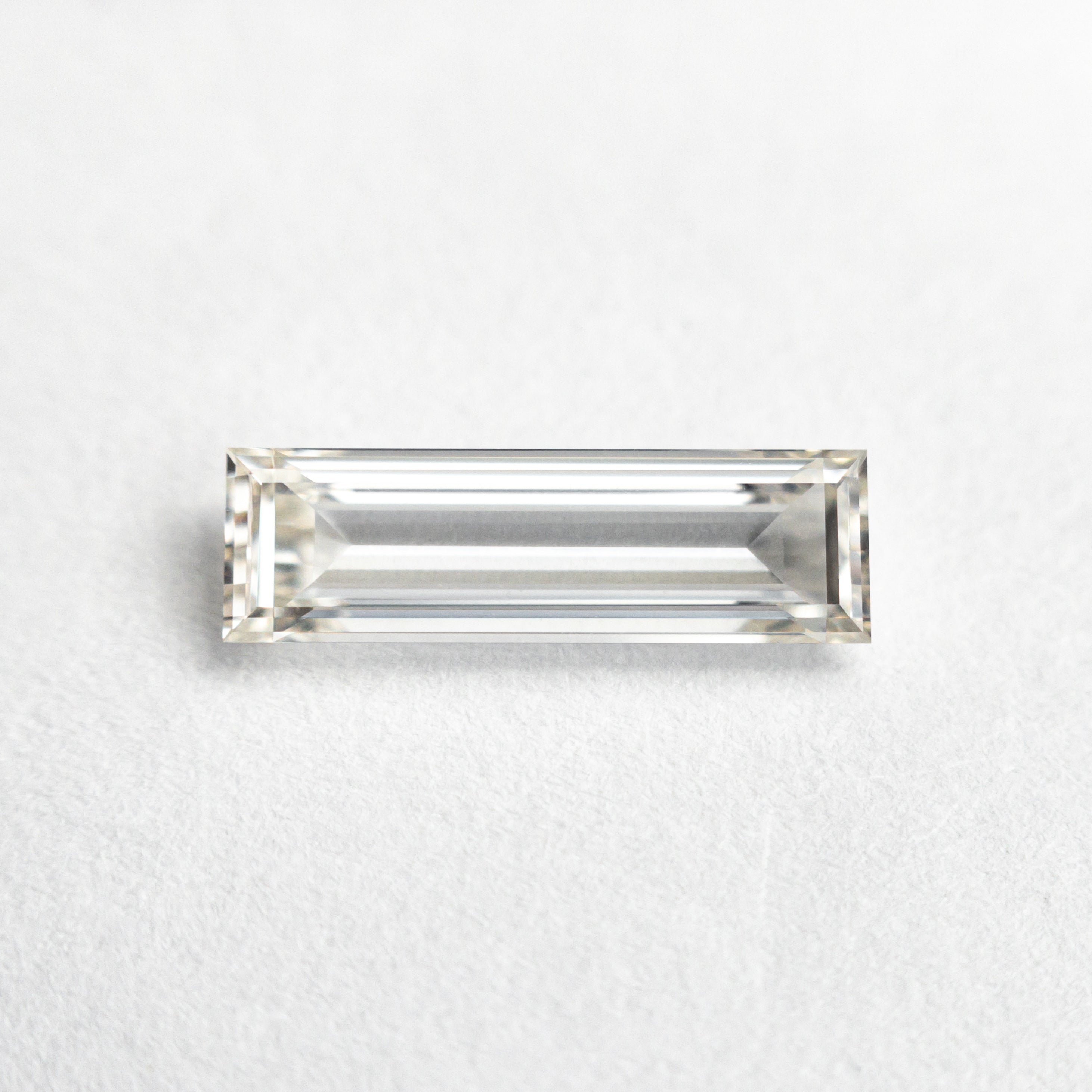 White Step Cut Diamond 0.71ct Baguette
