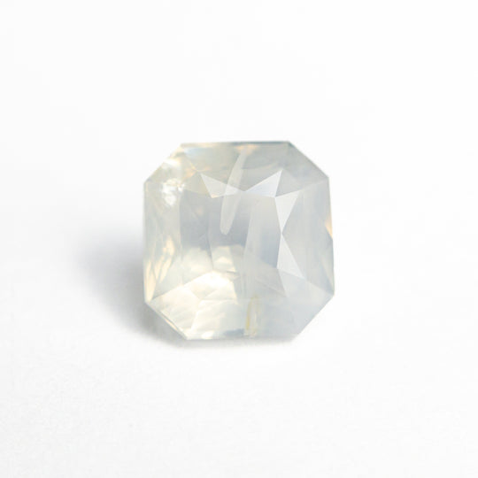 White Brilliant Sapphire - 2.56ct Cut Corner Square