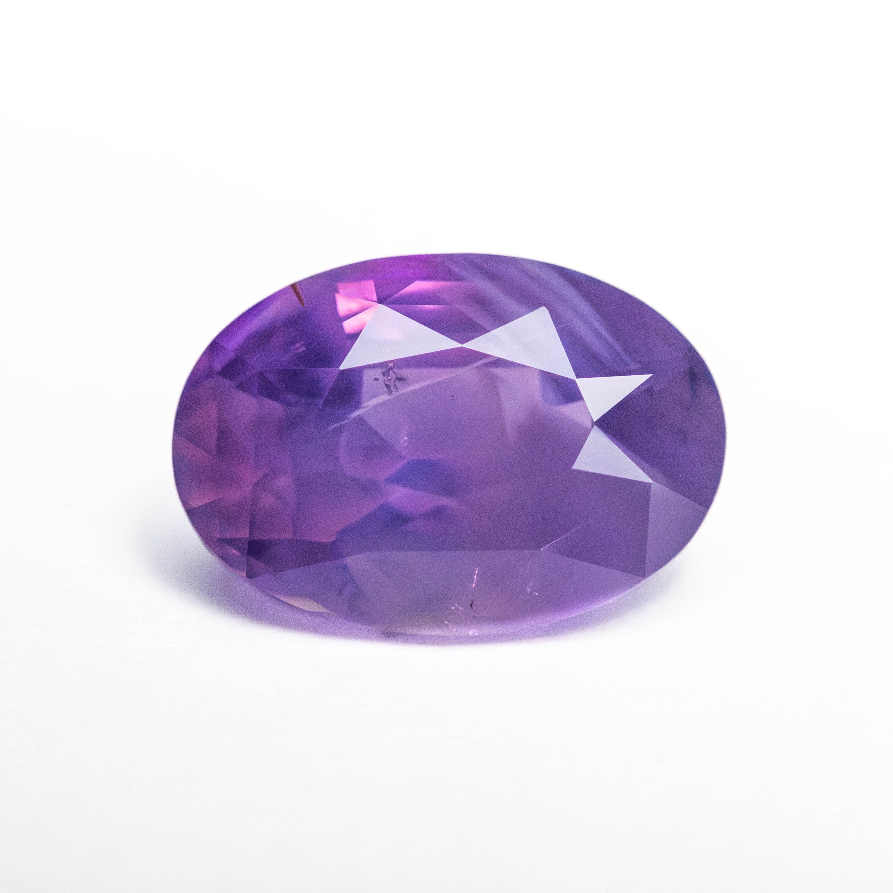 Purple Brilliant Sapphire - 3.06ct Oval - Foe & Dear