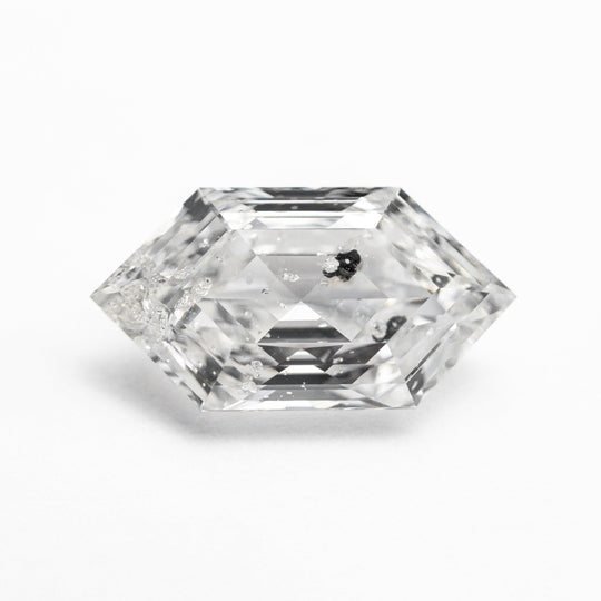 Salt and Pepper Step Cut Diamond - 2.19ct Hexagon
