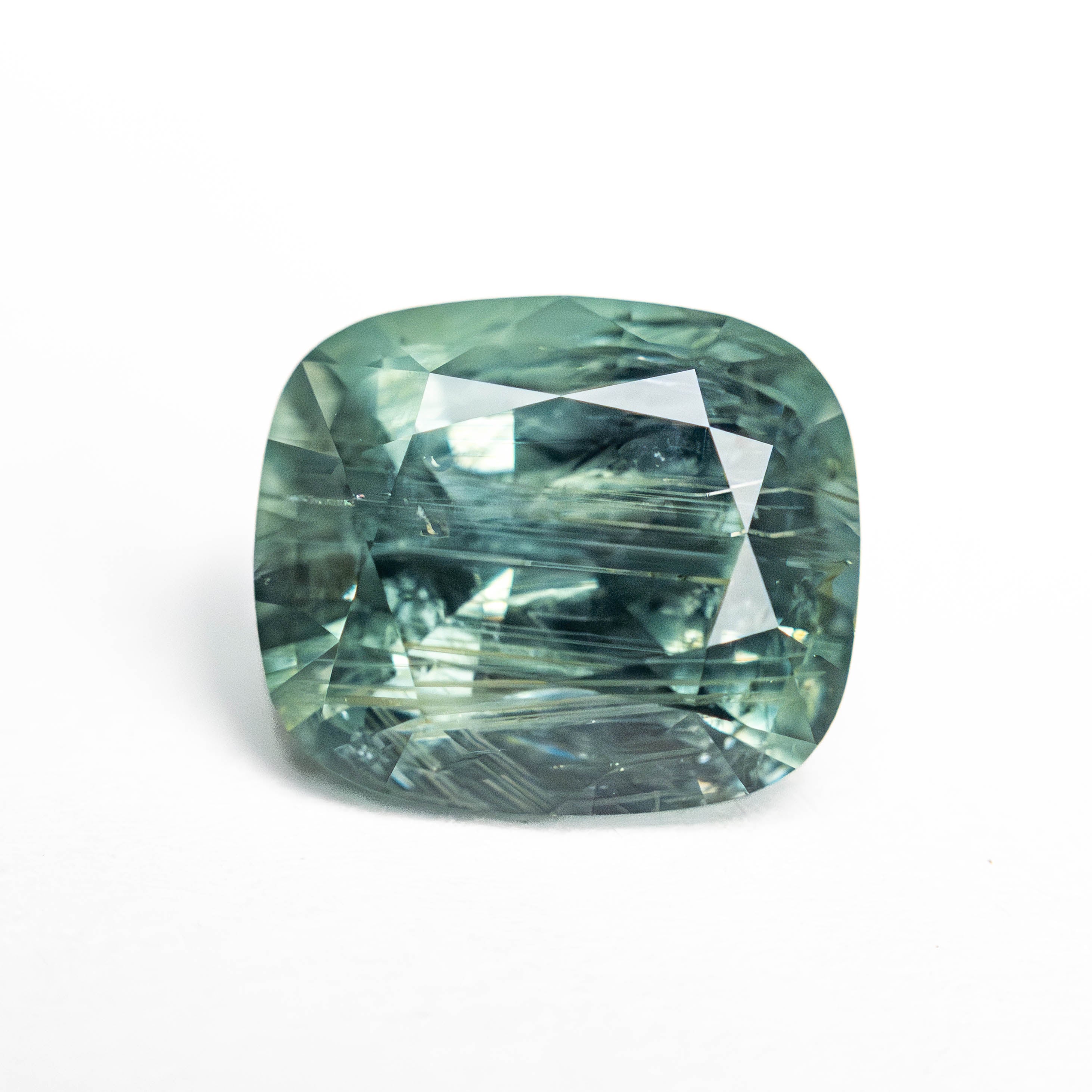 Blue/Teal Brilliant Sapphire - 3.26ct Cushion