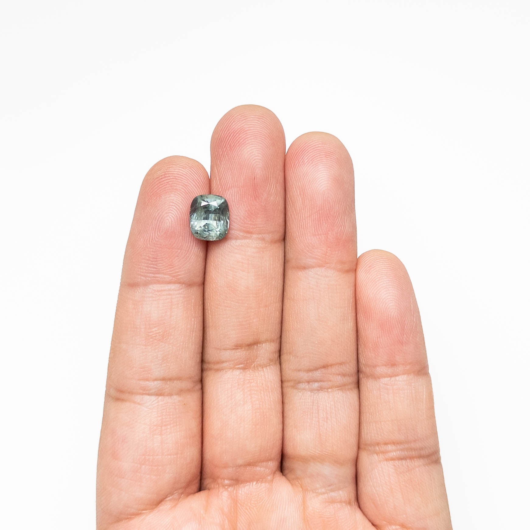 Blue/Teal Brilliant Sapphire - 3.26ct Cushion