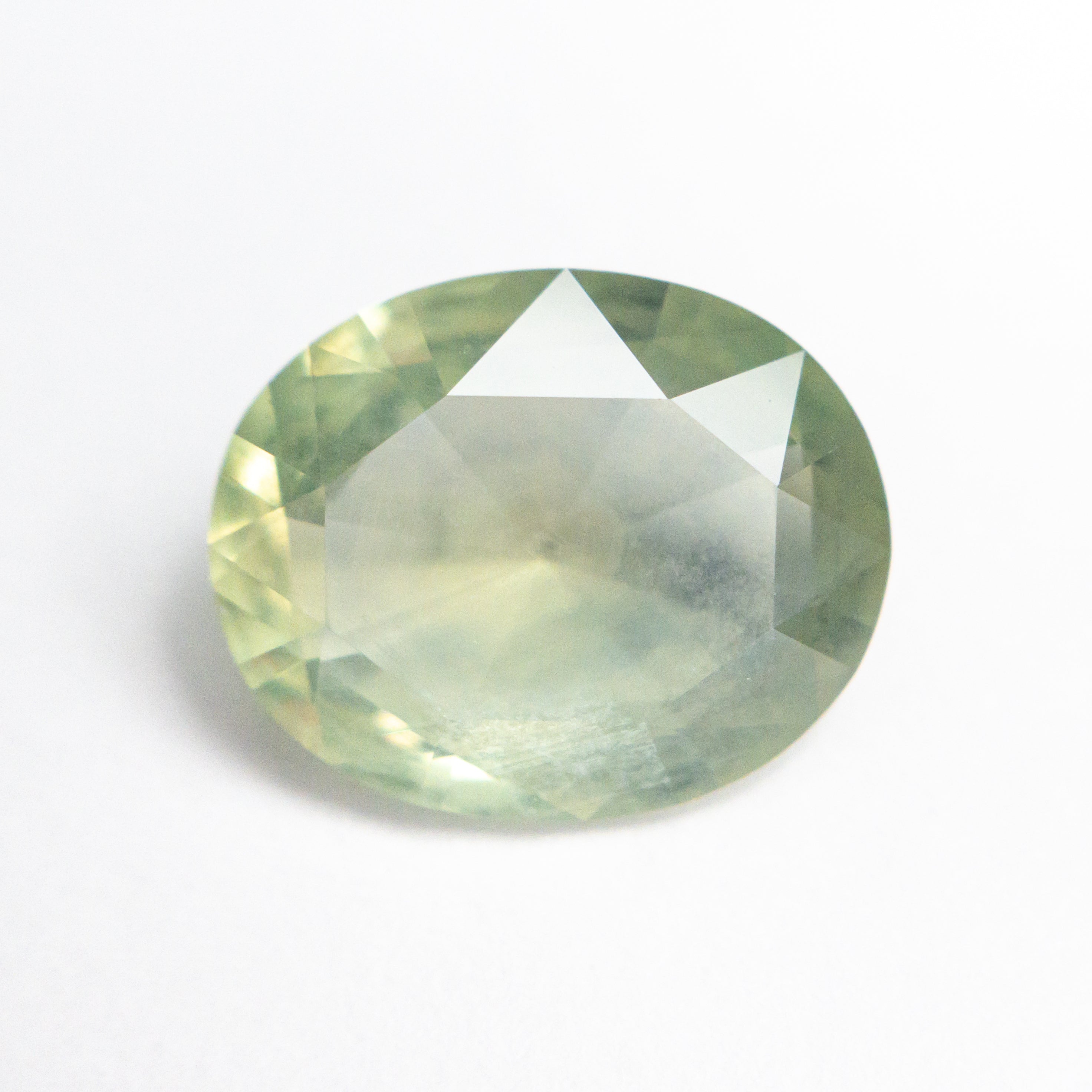 Green Brilliant Sapphire - 3.86ct Oval