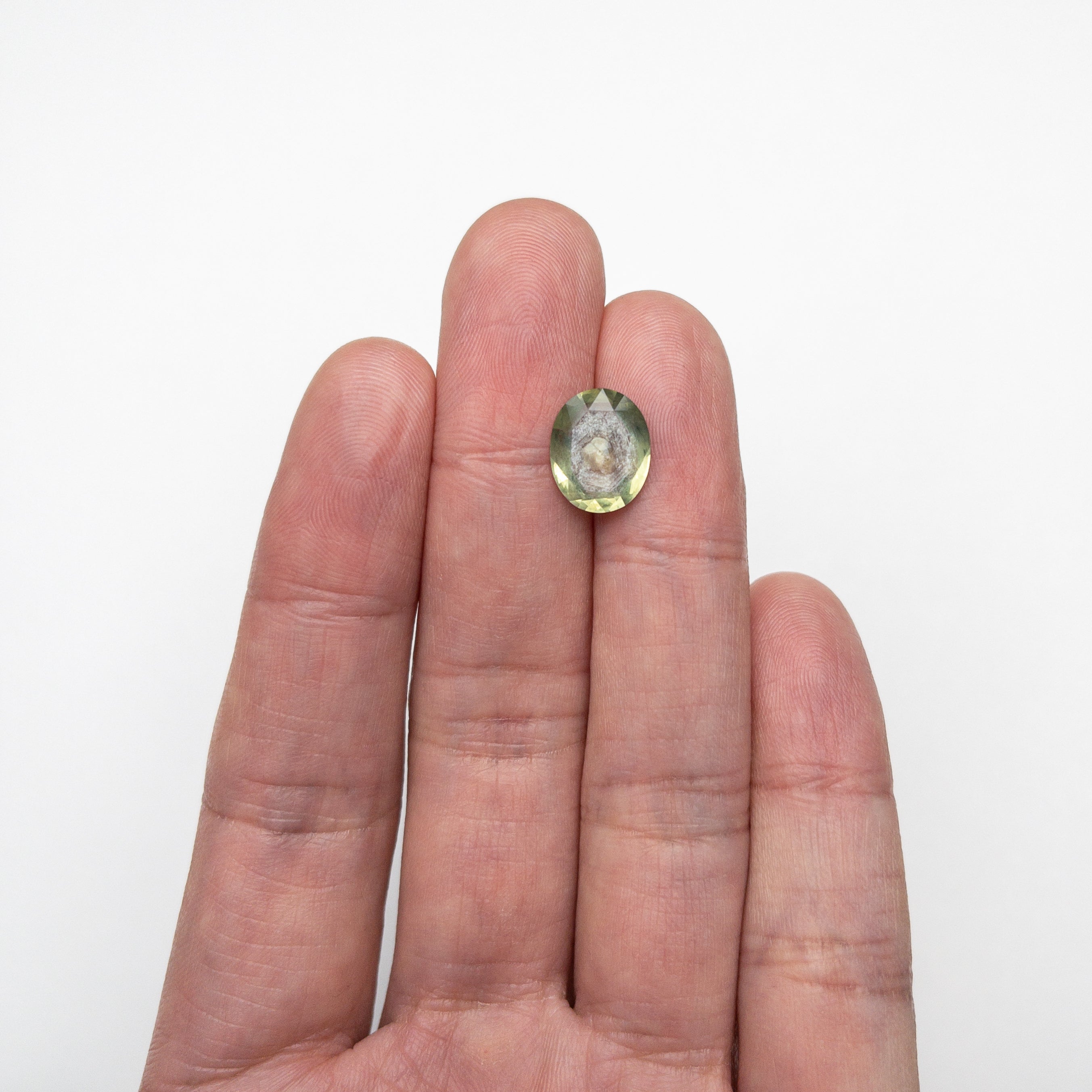 Green Brilliant Sapphire - 3.86ct Oval