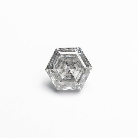 Salt and Pepper Step Cut Diamond - 1.23ct Hexagon