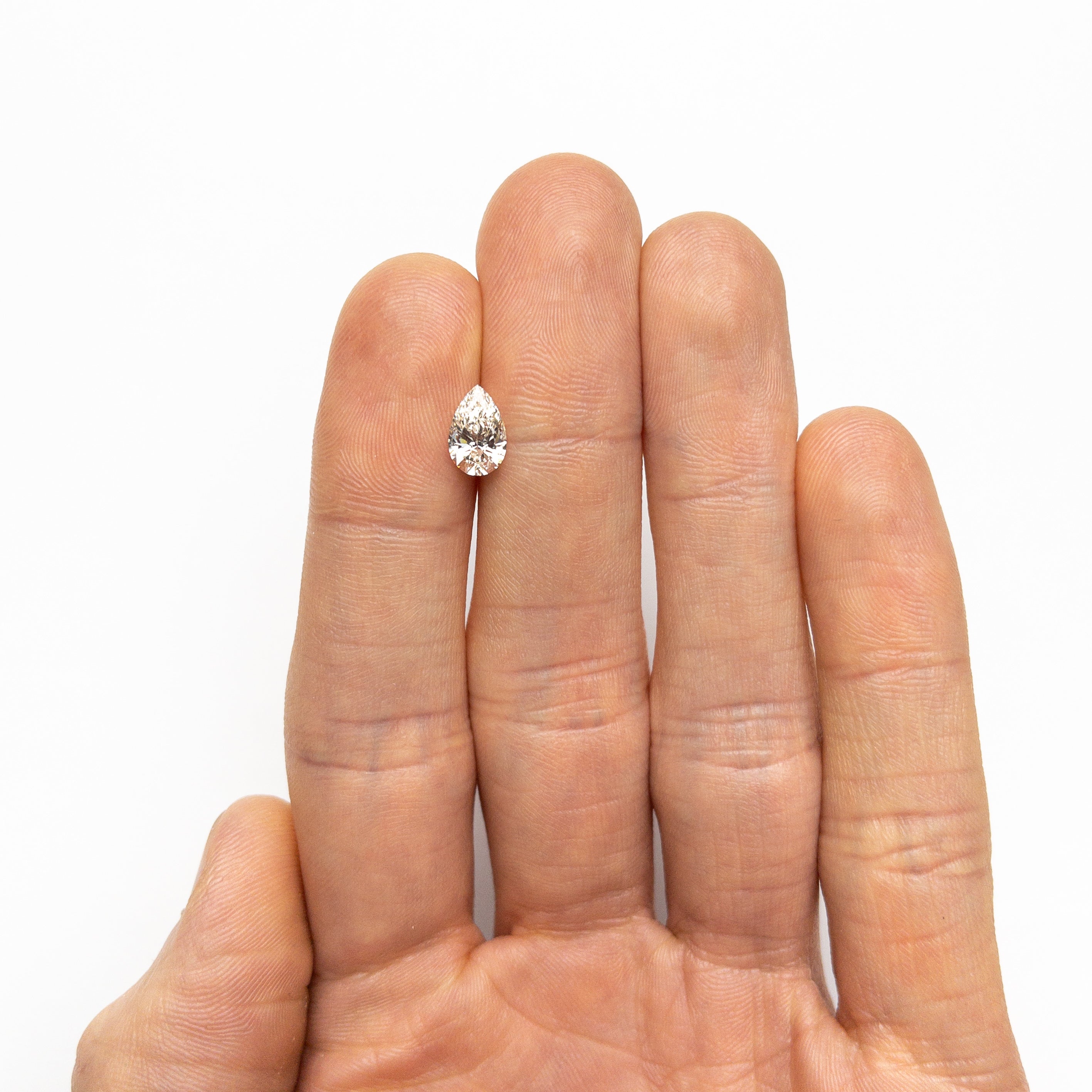 Light Champagne Brilliant Diamond - 1.01ct Pear