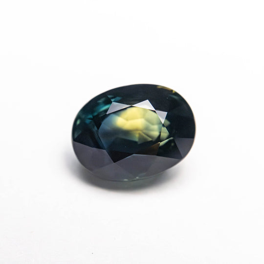 Parti Teal-Yellow Brilliant Sapphire - 2.20ct Oval