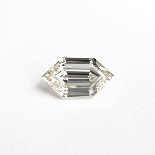 White Step Cut Diamond - 1.01ct Hexagon