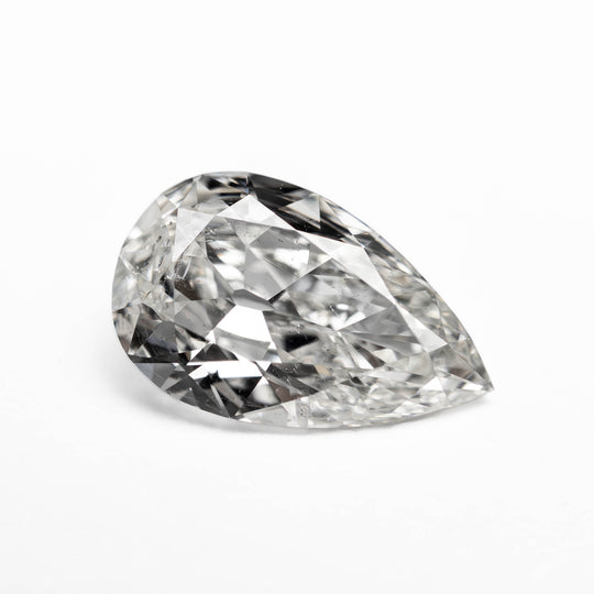 White Modern Antique Brilliant Diamond - 1.51ct Pear