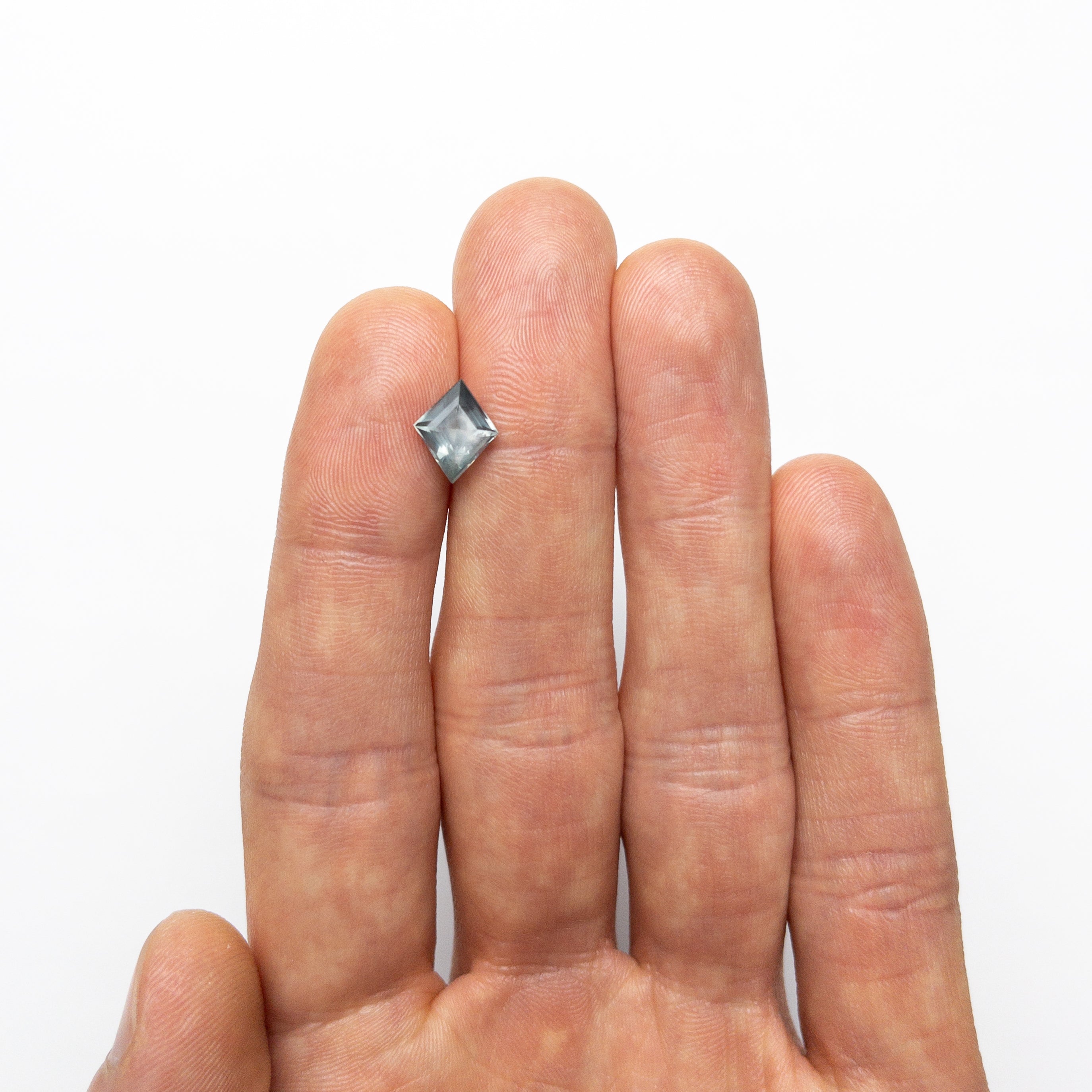 Blue/Teal Step Cut Sapphire - 1.94ct Lozenge