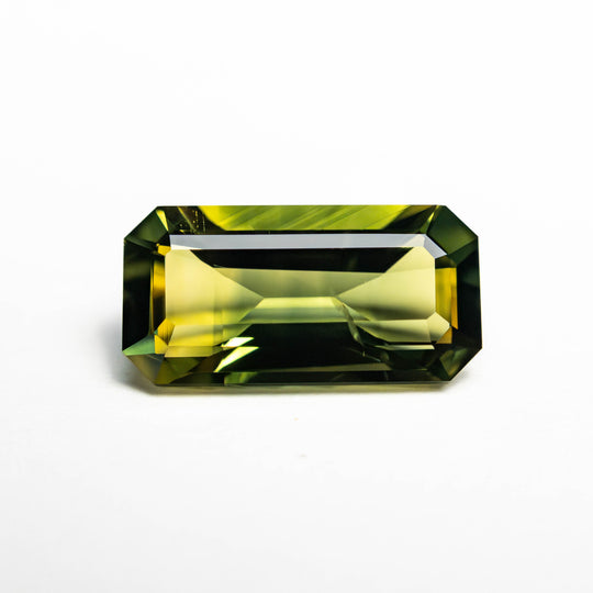 Teal/Green Step Cut Sapphire - 1.80ct Cut Corner Rectangle