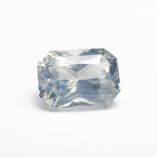 Opalescent White Brilliant Sapphire - 3.53ct Cut Corner Rectangle