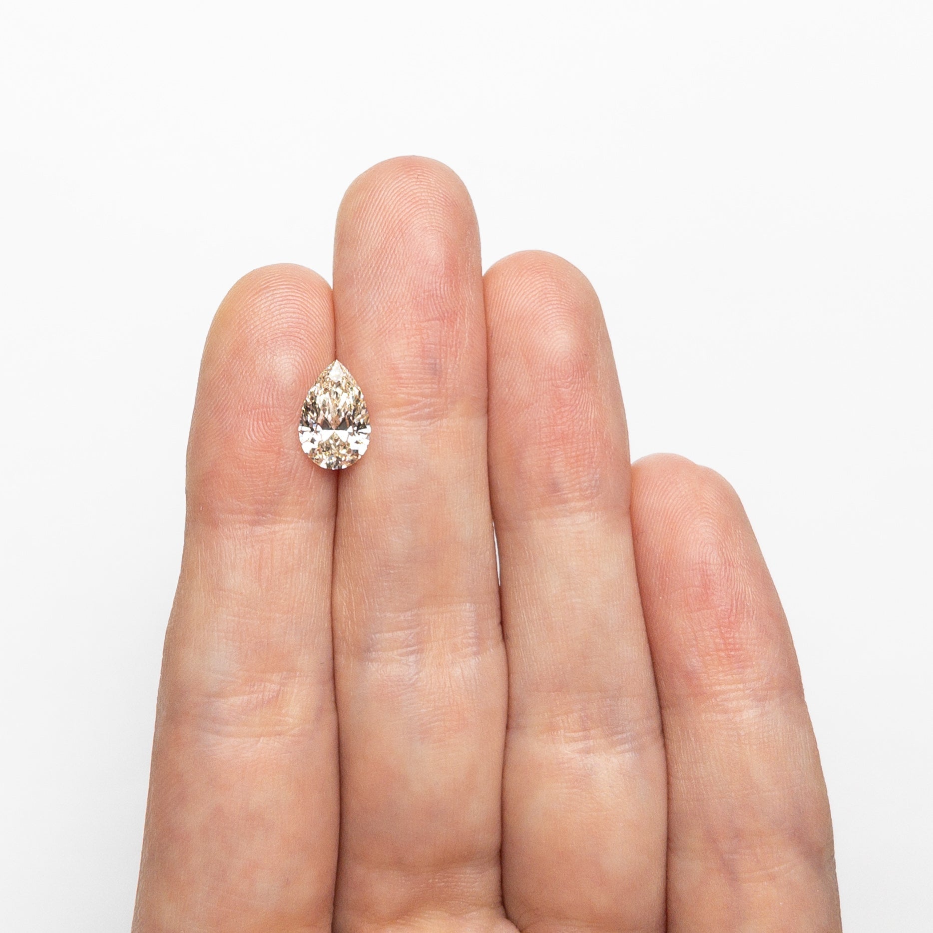 Champagne Brilliant Diamond - 1.52ct Pear