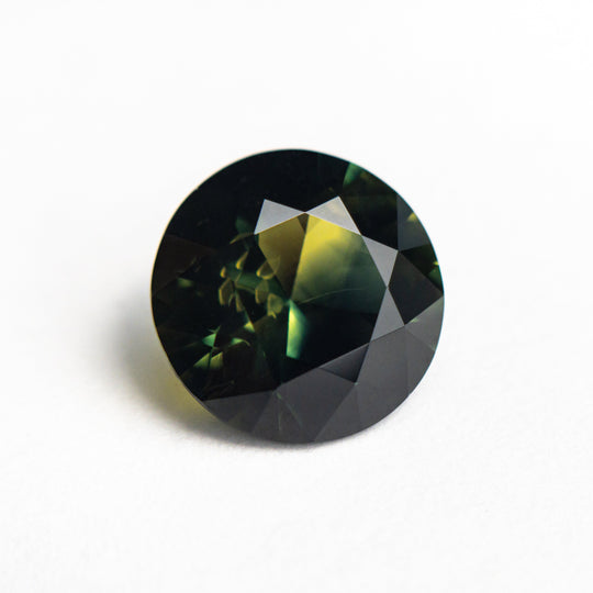 Parti Green-Yellow Brilliant Sapphire - 3.00ct Round