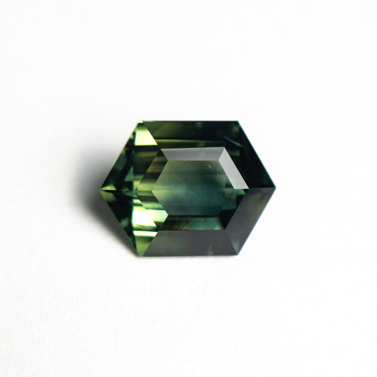 Green Step Cut Sapphire - 2.00ct Hexagon