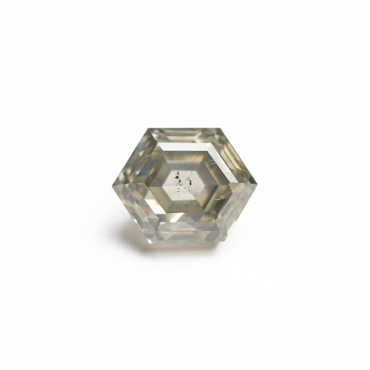 Champagne Salt and Pepper Step Cut Diamond - 1.66ct Hexagon