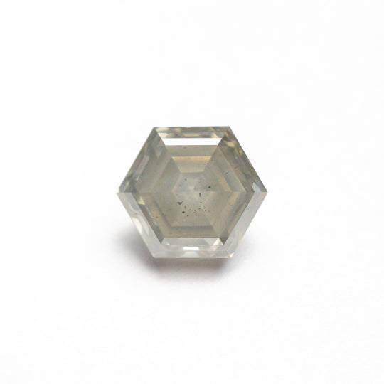 Champagne Salt and Pepper Step Cut Diamond - 1.59ct Hexagon