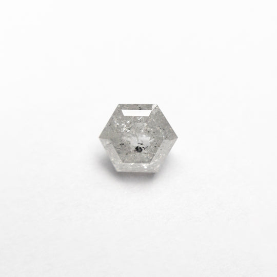 Icy Salt and Pepper Step Cut Diamond - 0.72ct Hexagon