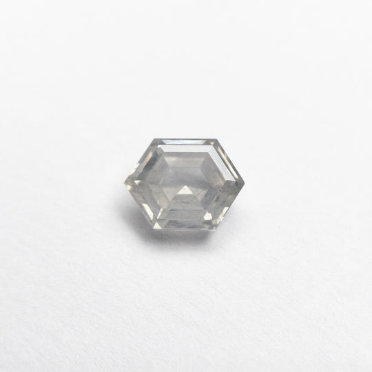 Icy Salt and Pepper Step Cut Diamond - 0.71ct Hexagon