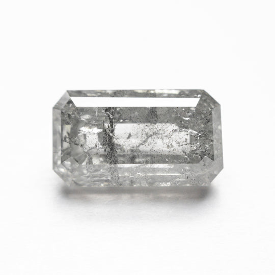 Salt and Pepper Step Cut Diamond - 4.43ct Cut Corner Rectangle