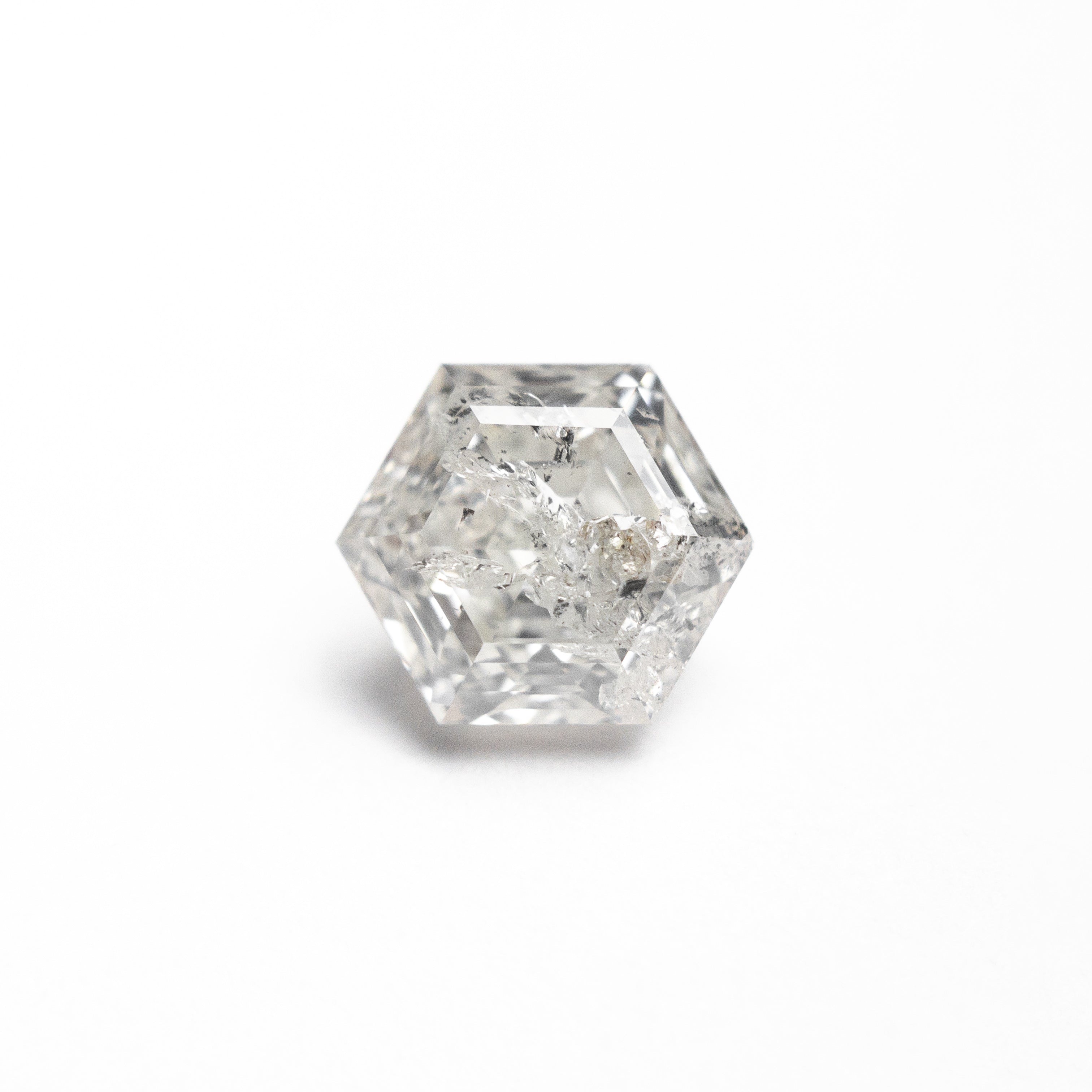 Salt and Pepper Step Cut Diamond - 1.41ct Hexagon - Foe & Dear