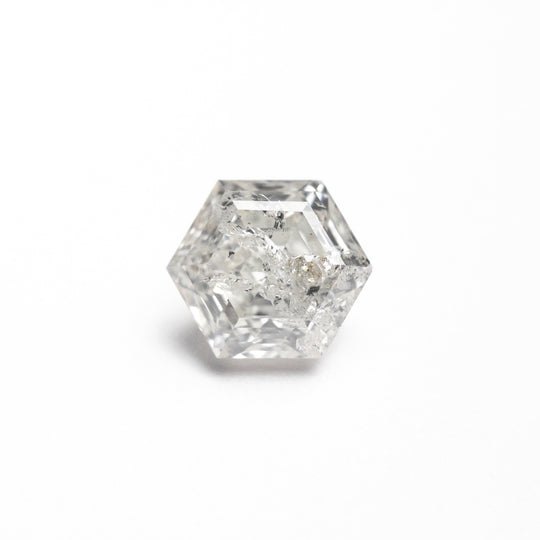 Salt and Pepper Step Cut Diamond - 1.41ct Hexagon