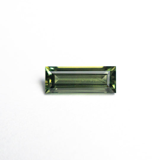 Green Step Cut Sapphire - 0.85ct Rectangle