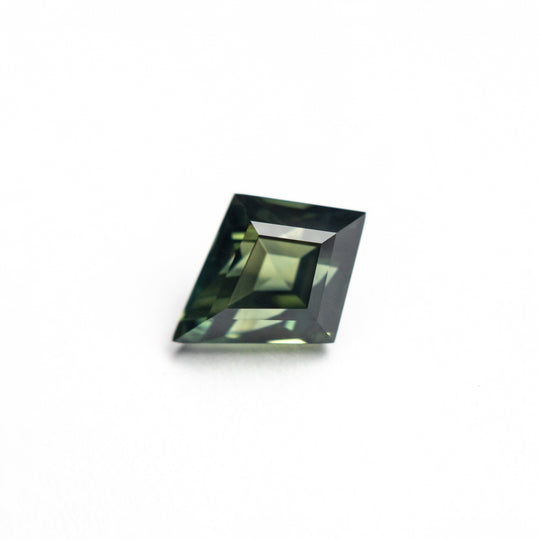 Green Step Cut Sapphire - 1.33ct Kite