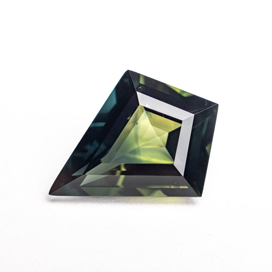 Teal/Green Step Cut Sapphire - 2.39ct Kite