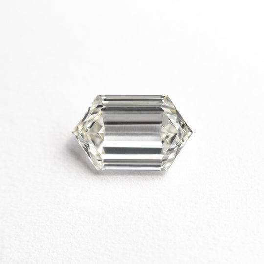 White Step Cut Diamond - 1.01ct Hexagon