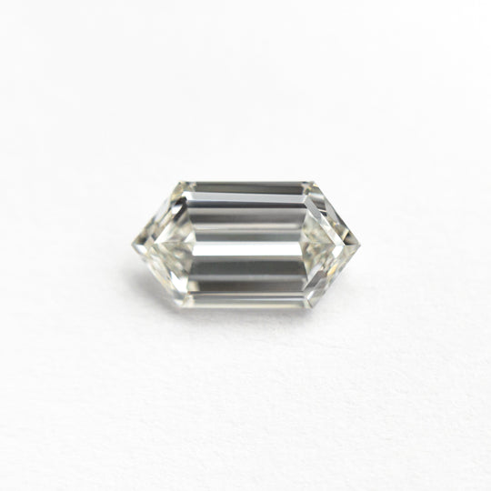 White Step Cut Diamond - 1.00ct Hexagon