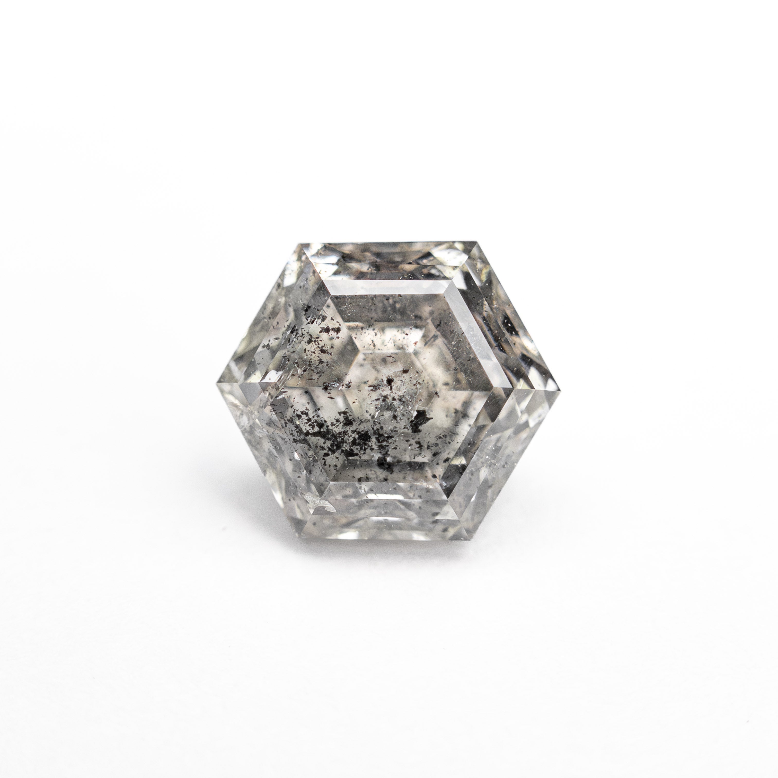 Salt and Pepper Step Cut Diamond - 1.48ct Hexagon
