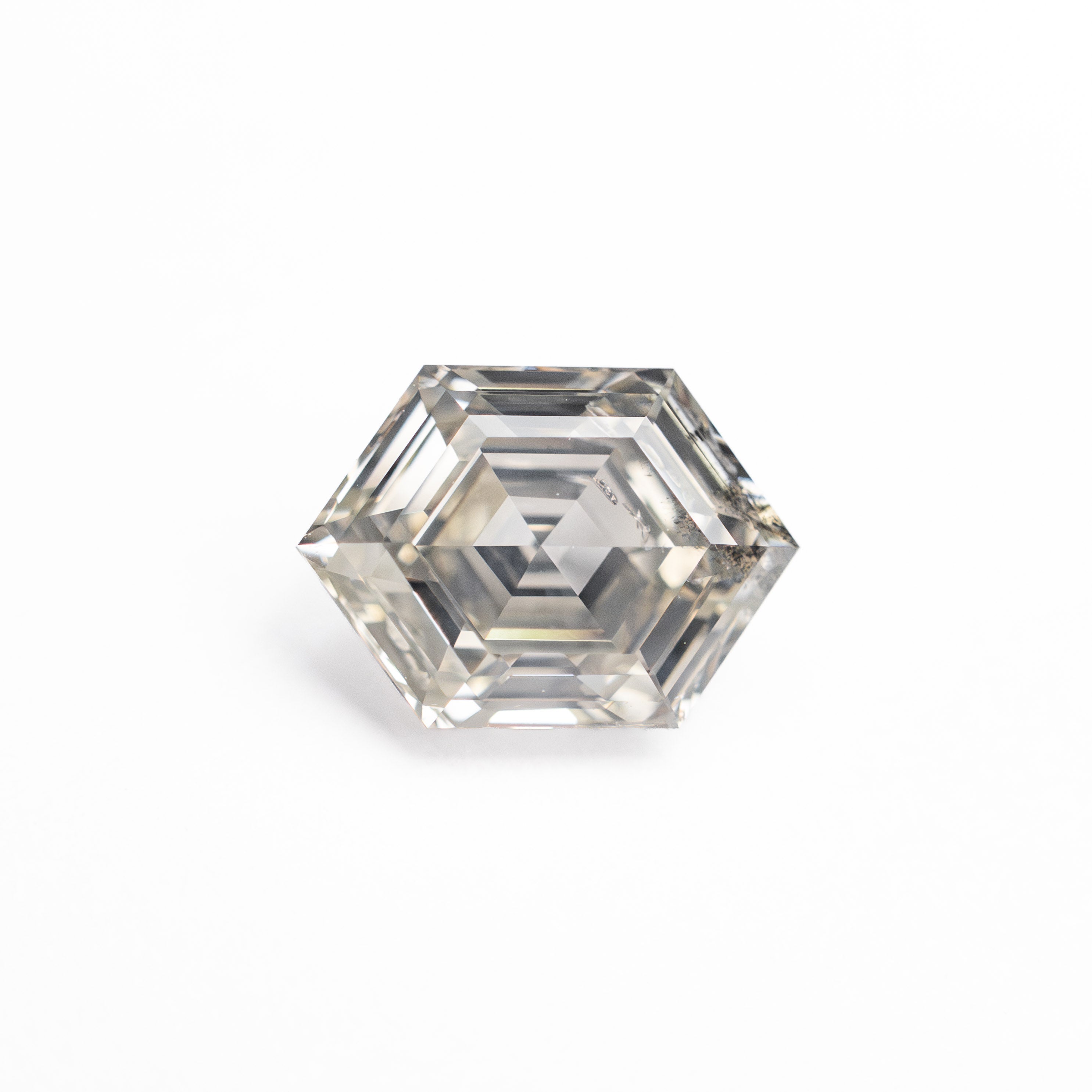 Salt and Pepper Step Cut Diamond - 1.12ct Hexagon