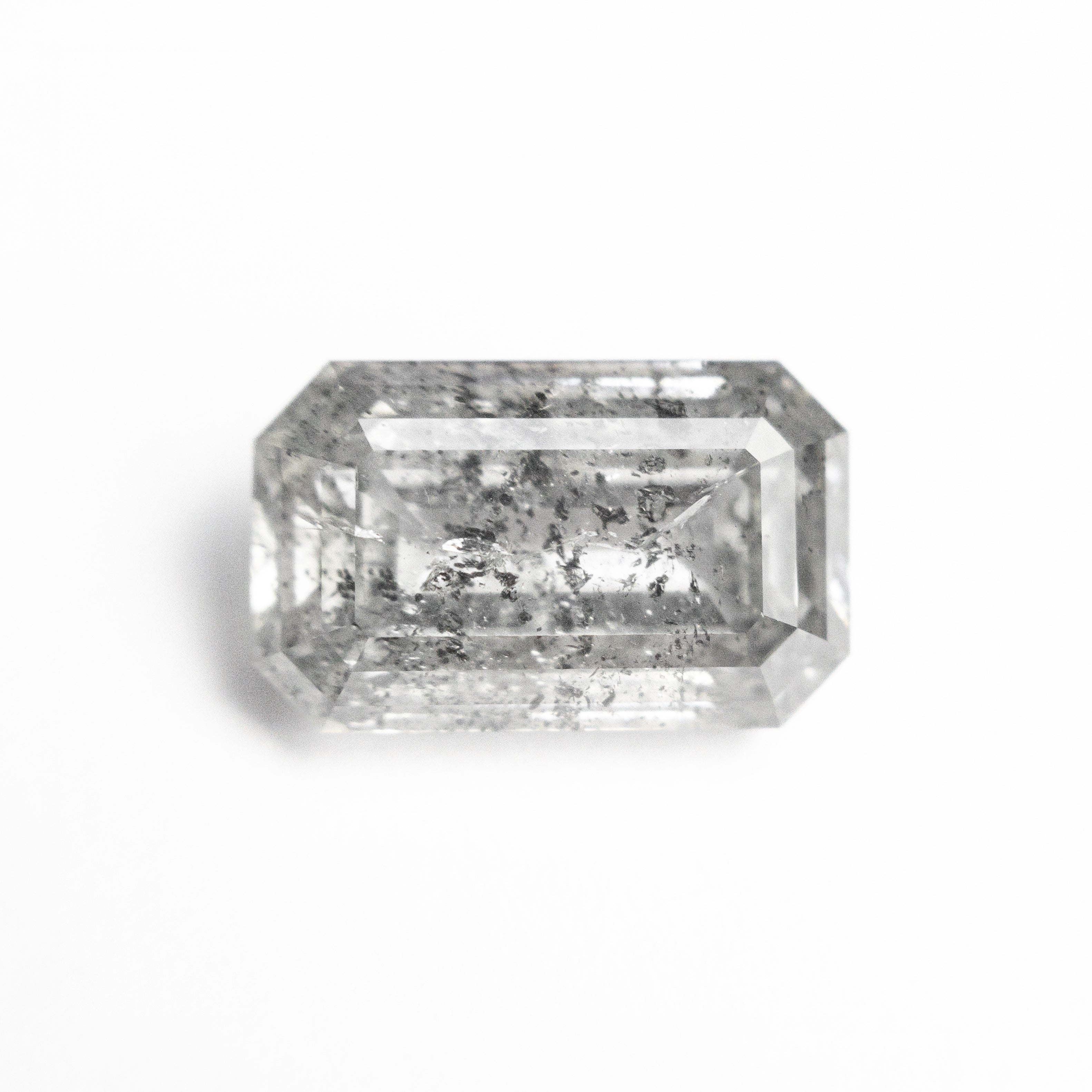 Salt and Pepper Step Cut Diamond - 3.62ct Cut Corner Rectangle