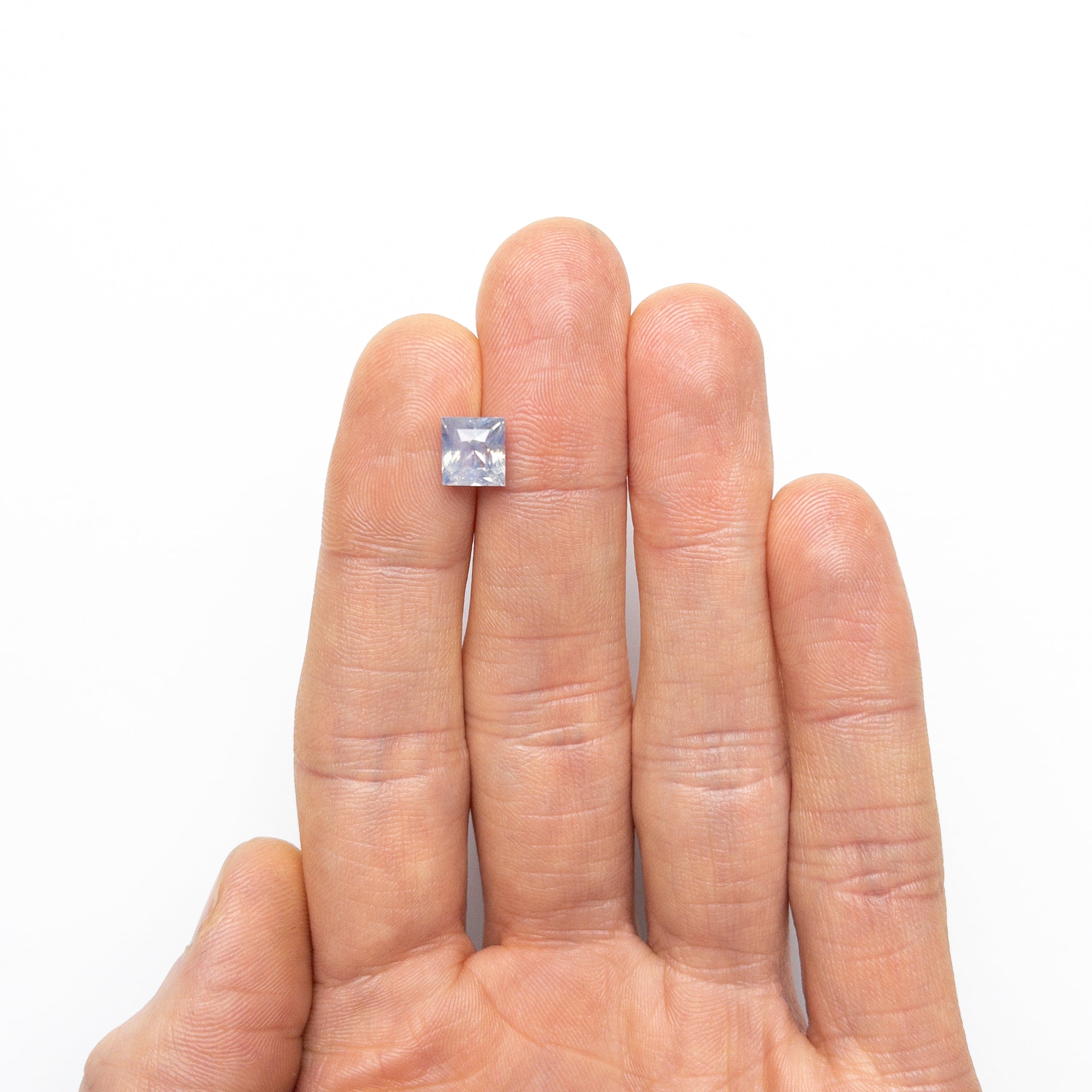 Opalescent Blue Brilliant Sapphire - 3.11ct Rectangle