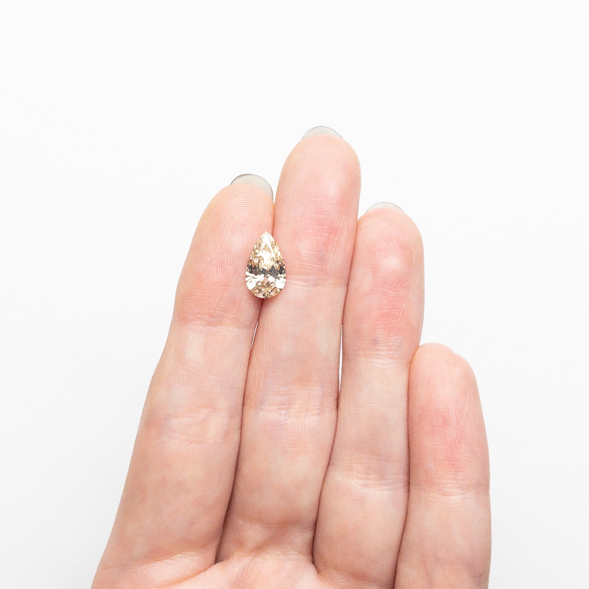 Champagne Brilliant Diamond - 1.60ct Pear