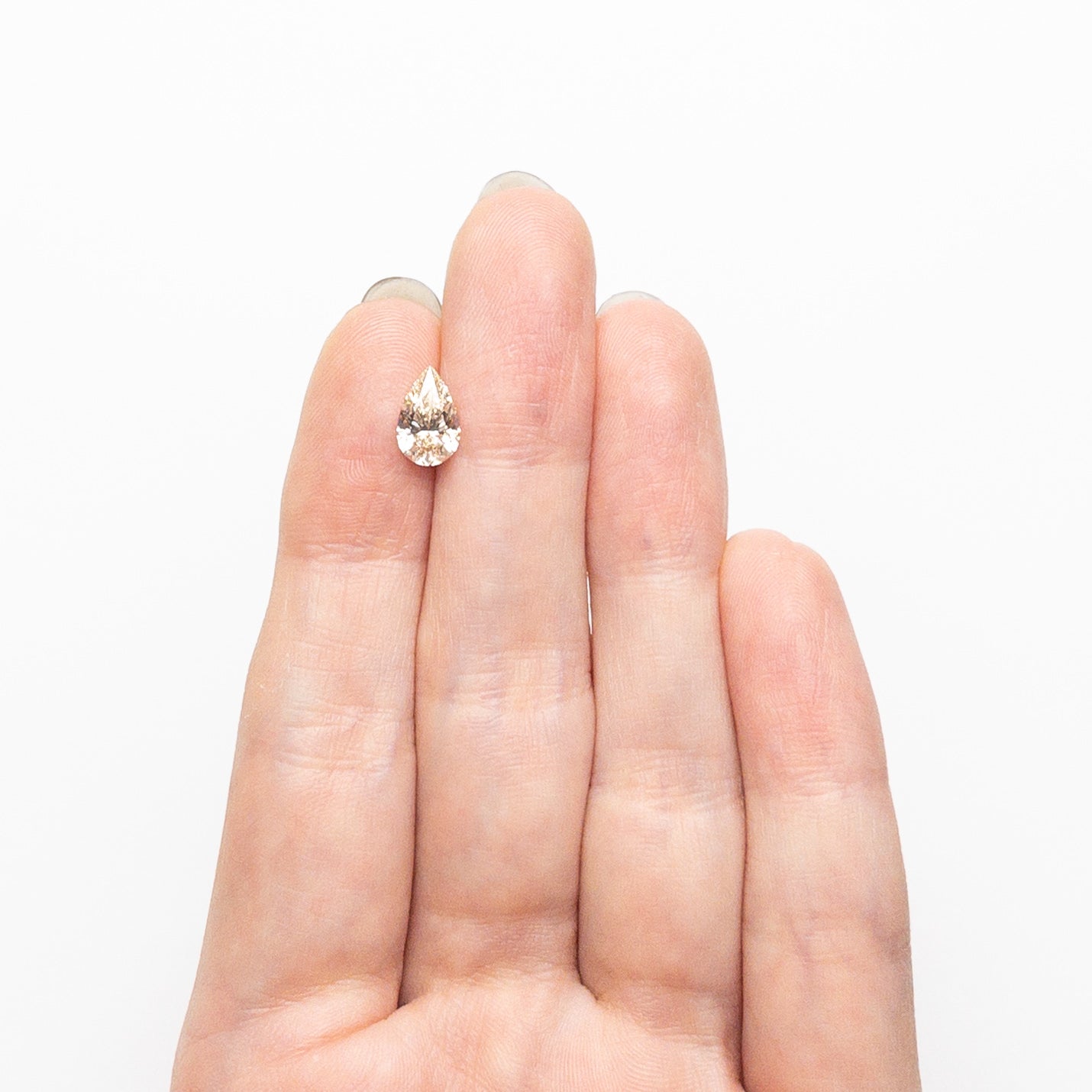 Champagne Brilliant Diamond - 1.02ct Pear