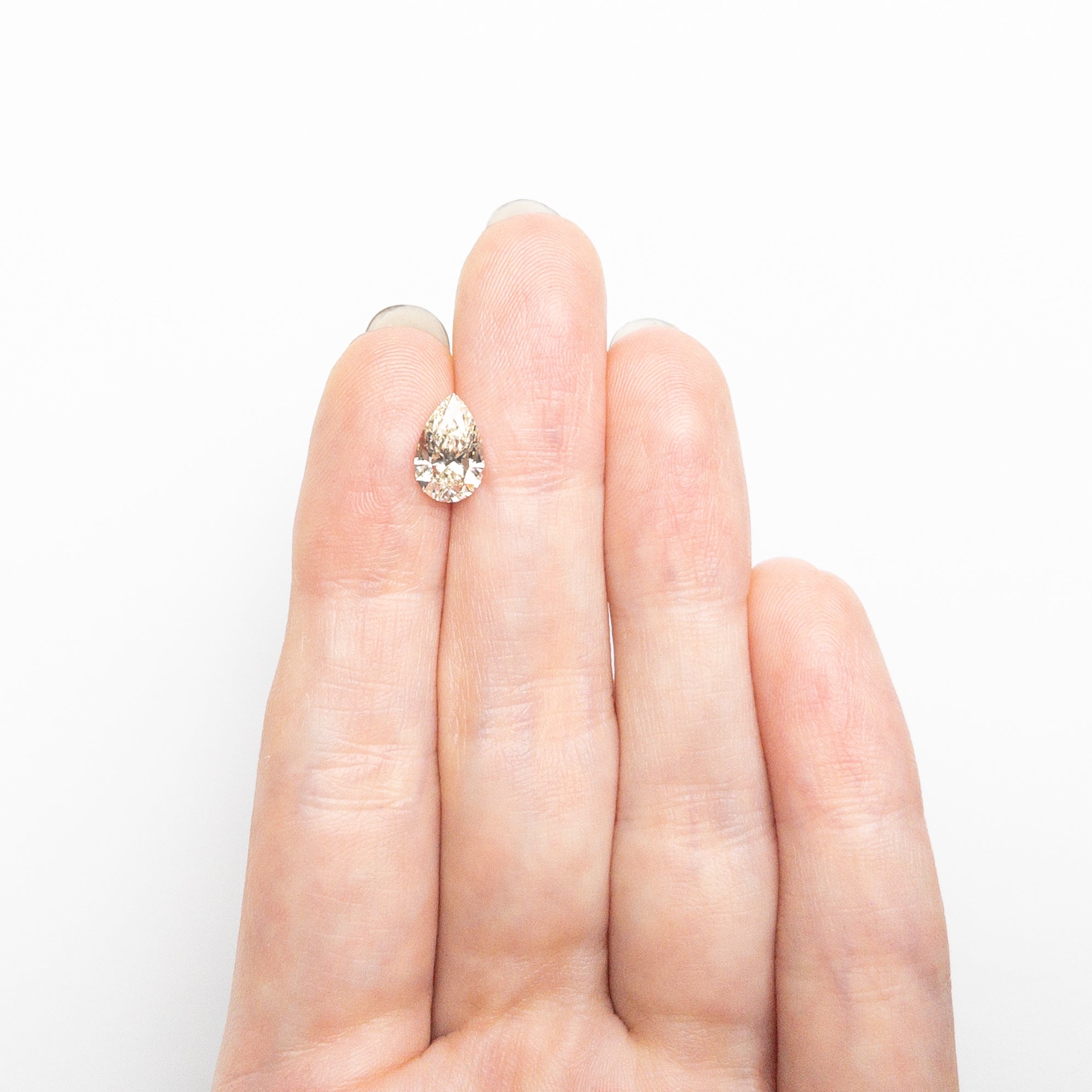 Champagne Brilliant Diamond - 1.31ct Pear