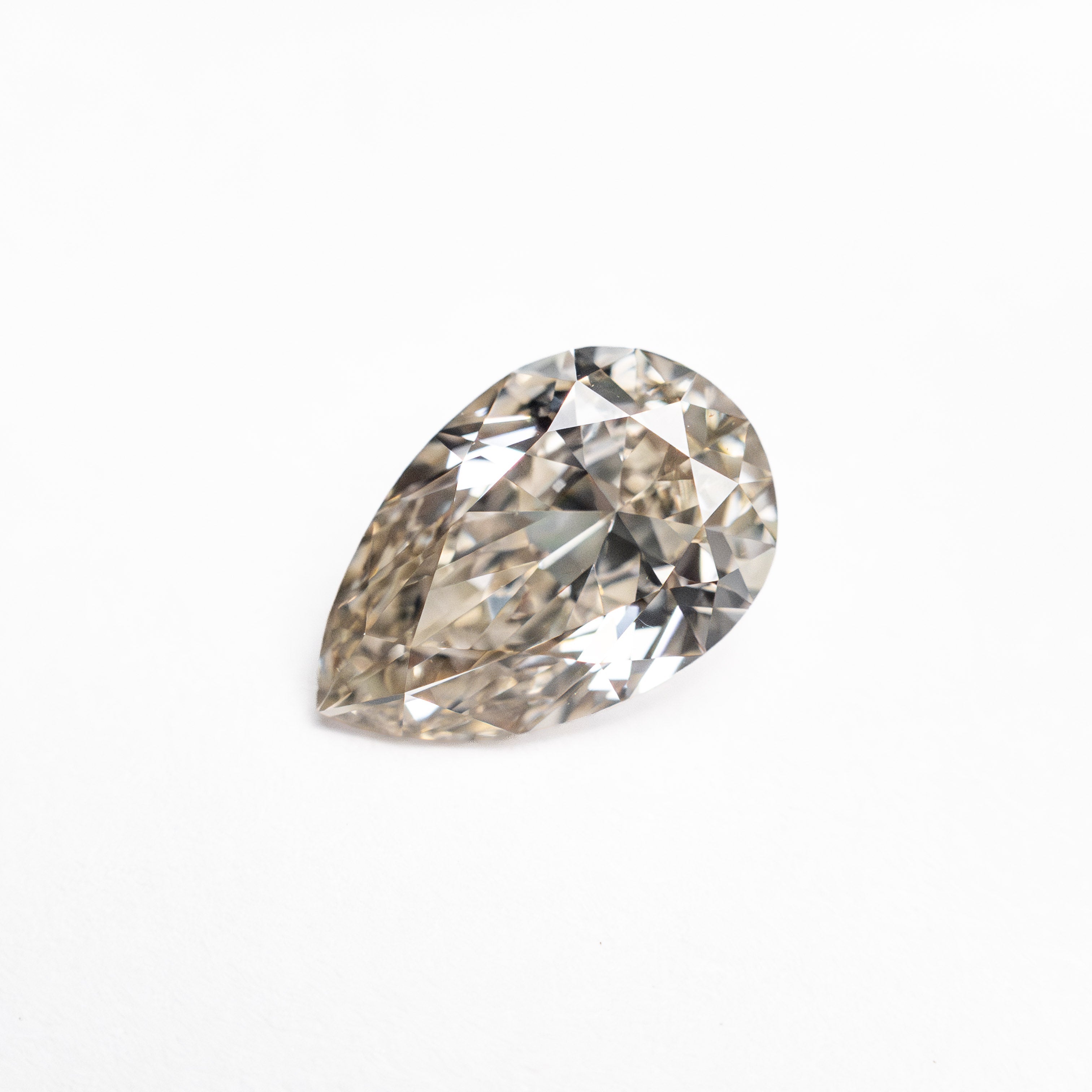 Champagne Brilliant Diamond - 0.81ct Pear