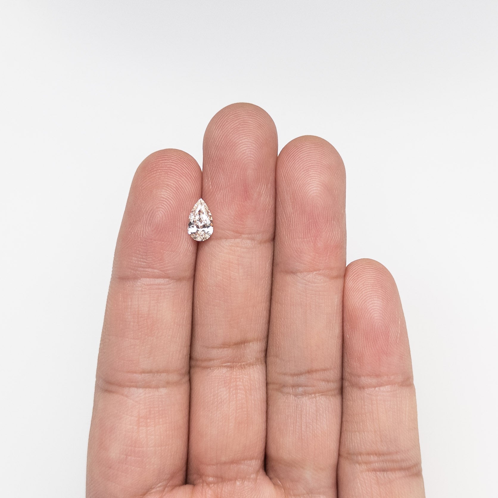 Light Champagne Brilliant Diamond - 0.70ct Pear