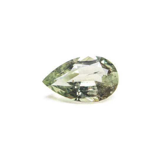 Green Brilliant Sapphire - 0.90ct Pear