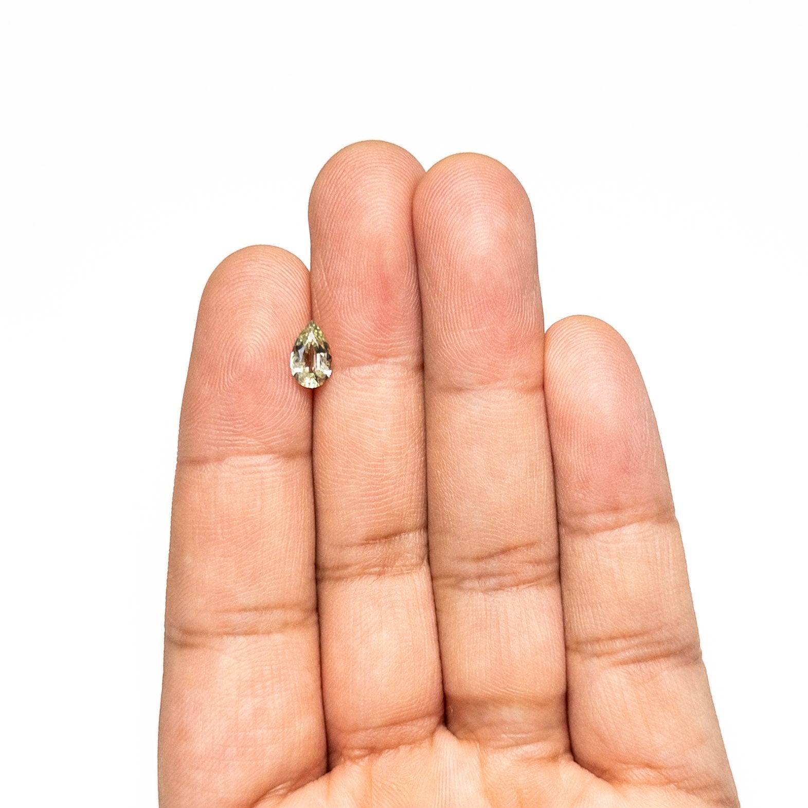 Green Brilliant Sapphire - 0.90ct Pear