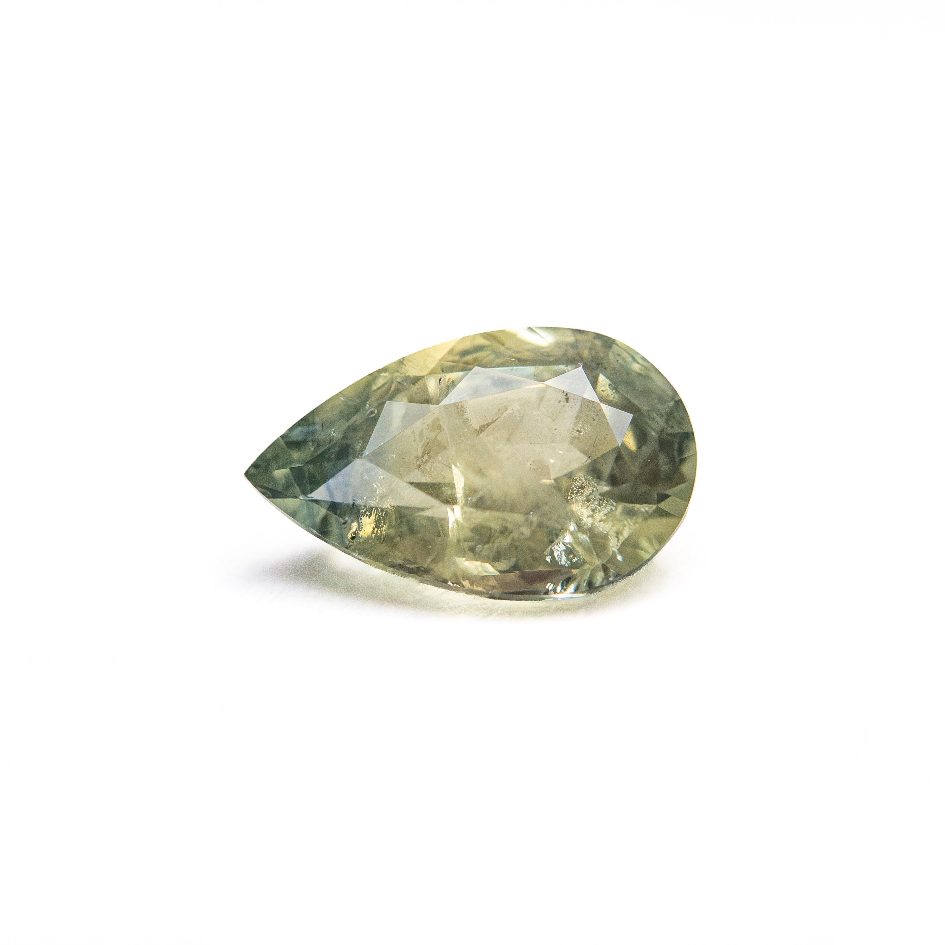 Green Brilliant Sapphire - 0.98ct Pear