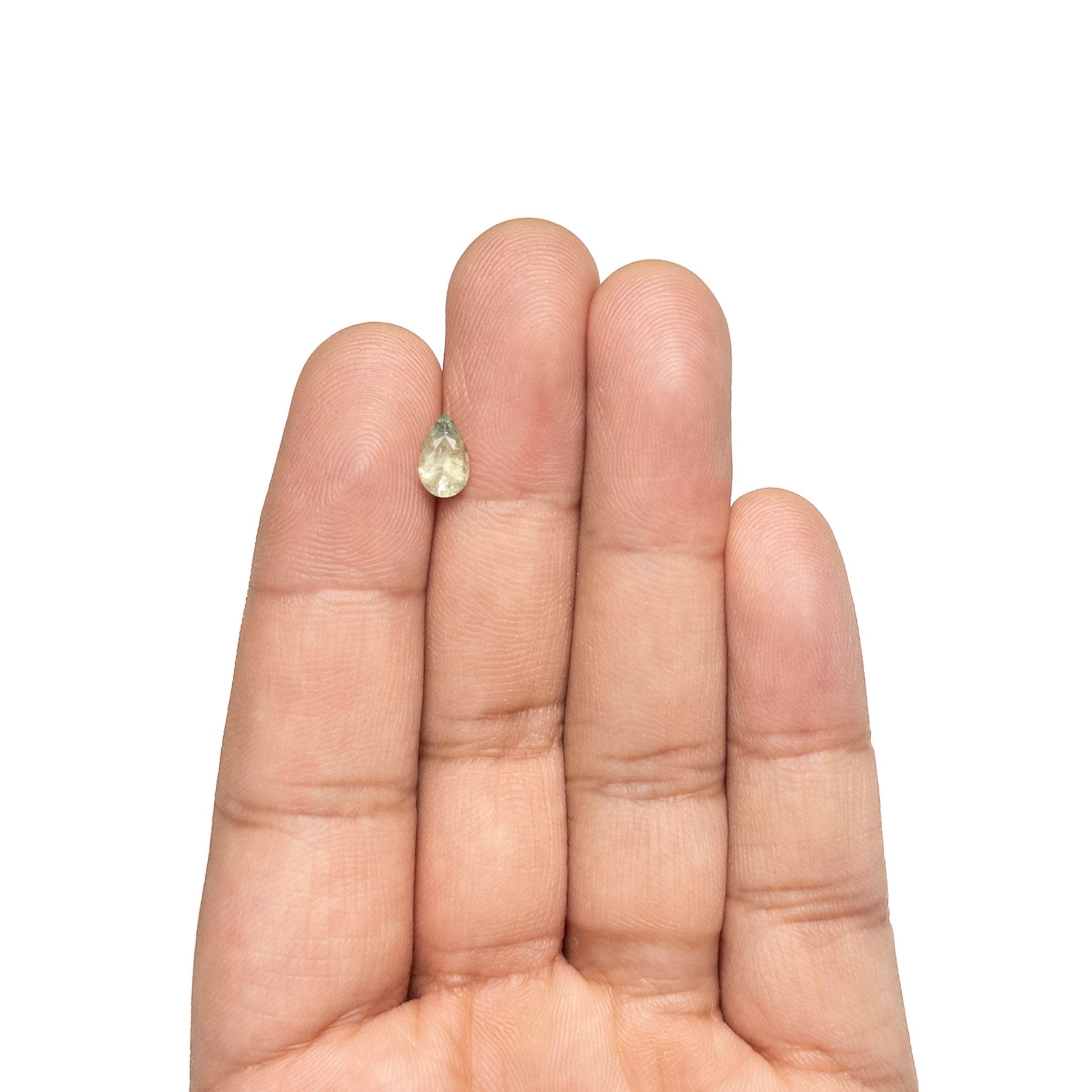 Green Brilliant Sapphire - 0.98ct Pear