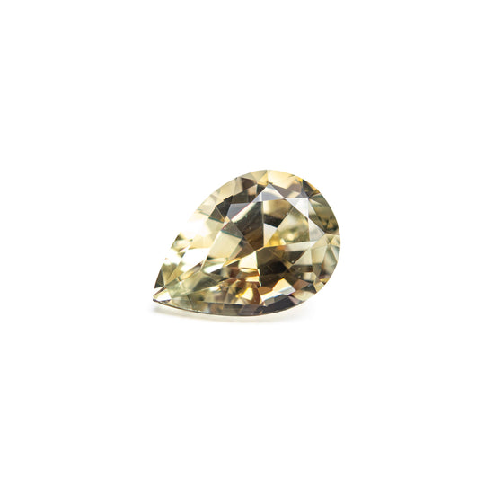 Yellow Brilliant Sapphire - 0.84ct Pear