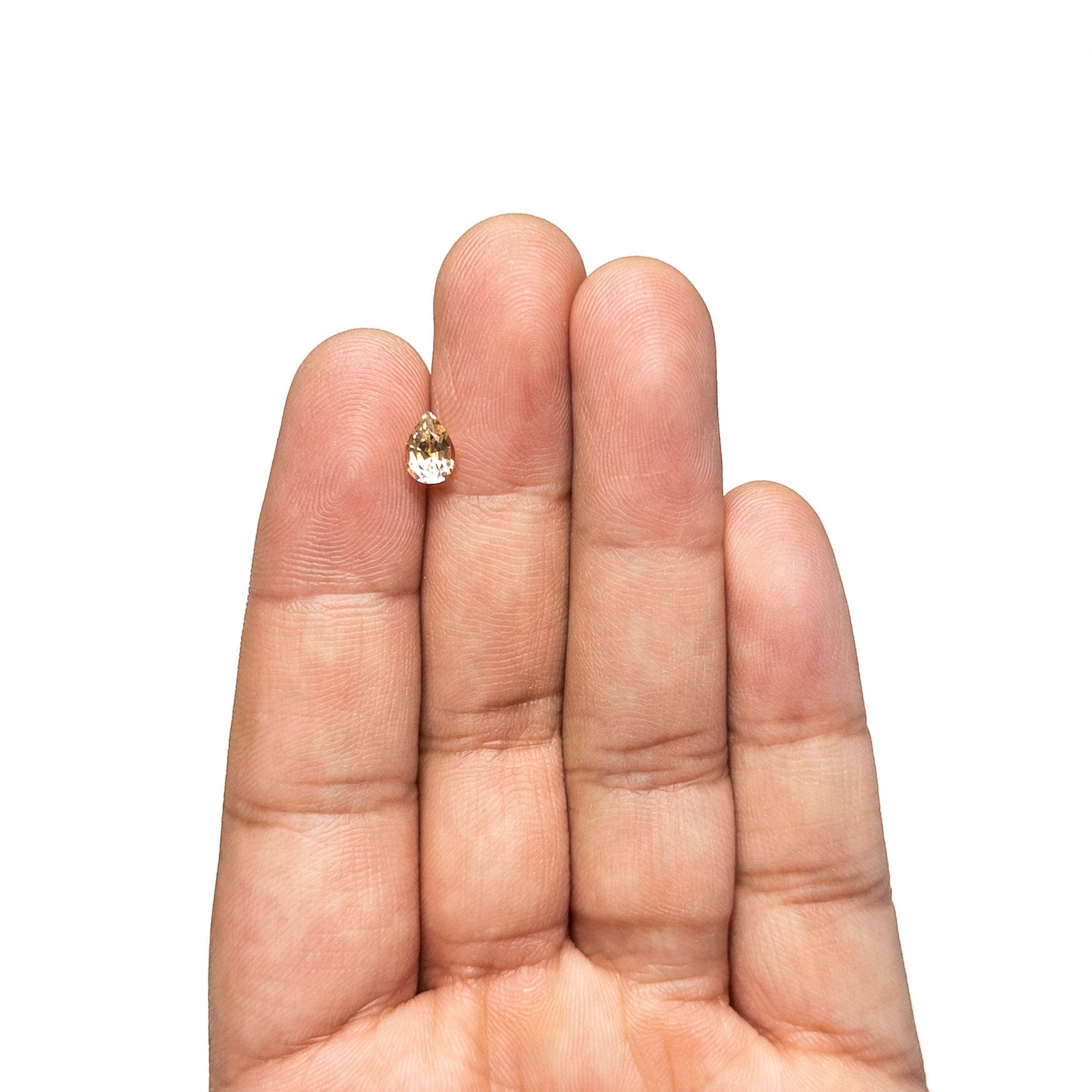 Yellow Brilliant Sapphire - 0.84ct Pear