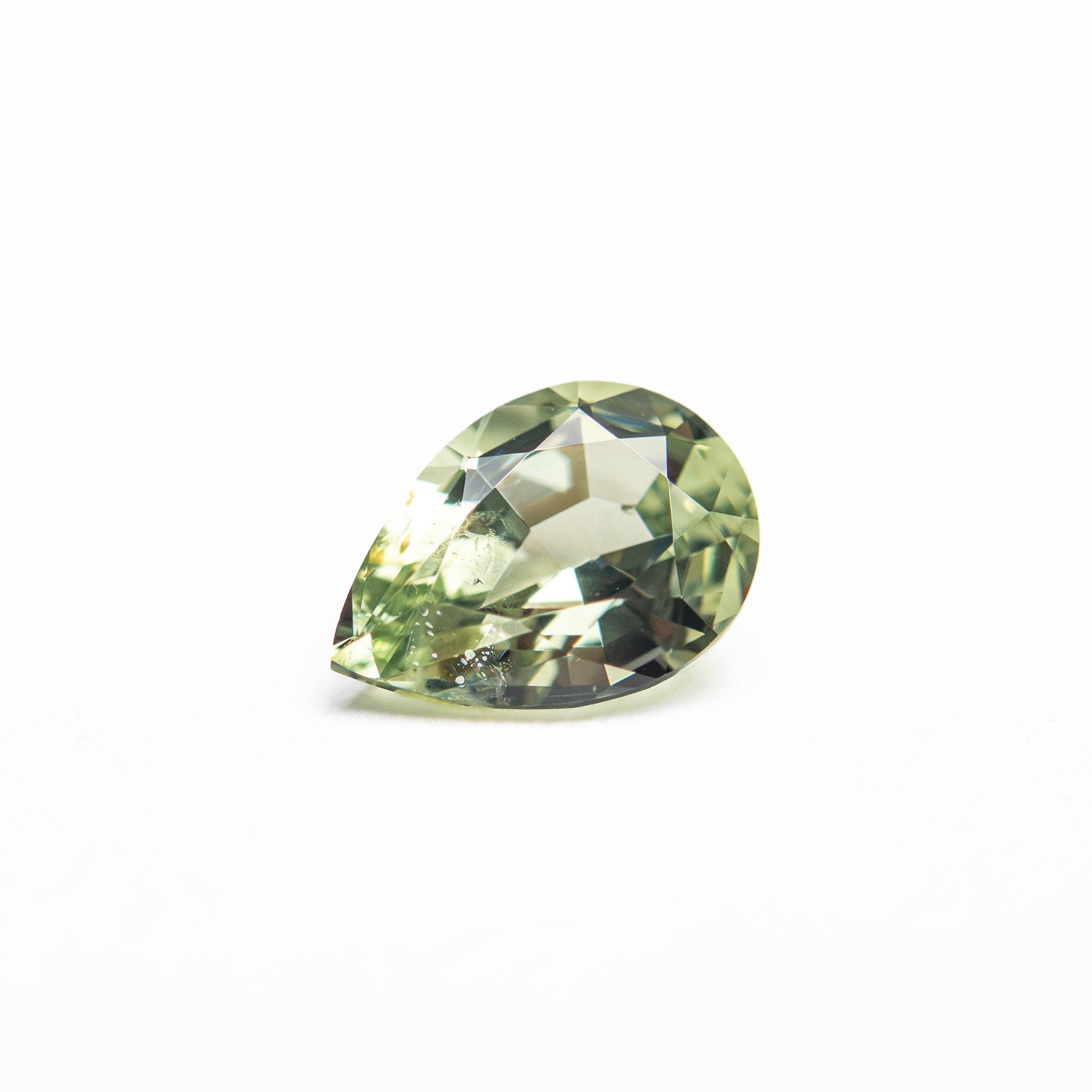 Green Brilliant Sapphire - 0.87ct Pear